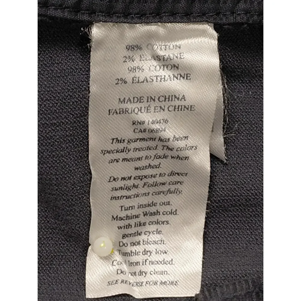 Faherty Brand Blue Corduroy 5-Pocket Pants Straight Men See Measurements